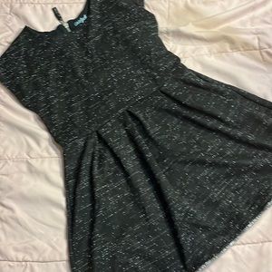 Black dress with simmering sliver